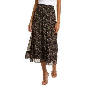 Madewell Crinkle Georgette Tiered Maxi Skirt